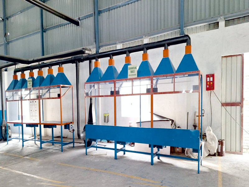 Prakash e-waste scrap factory outside view